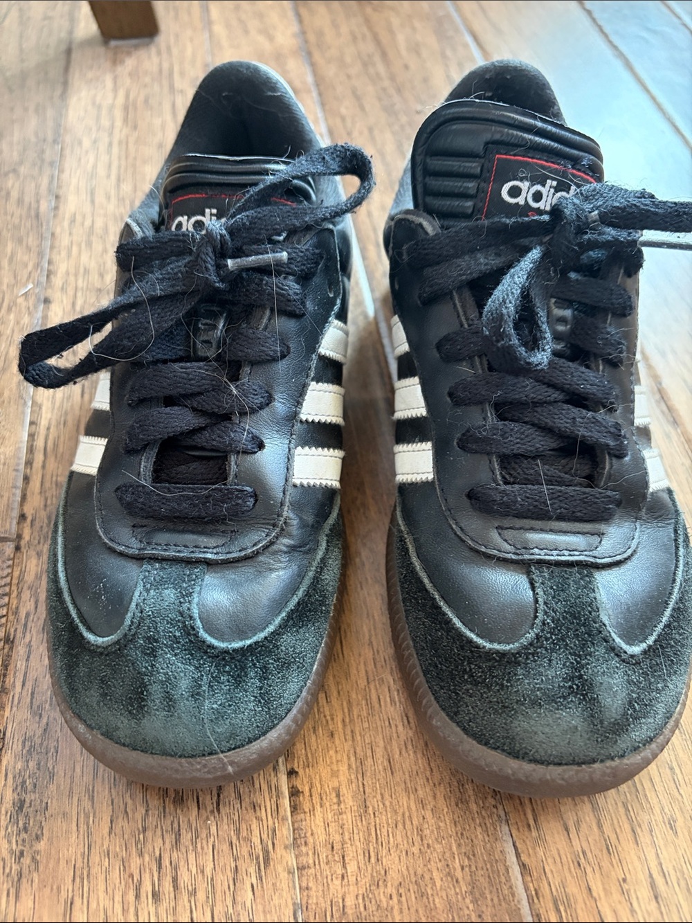 adidas Kids Black & White Classic Low-Top Sneakers